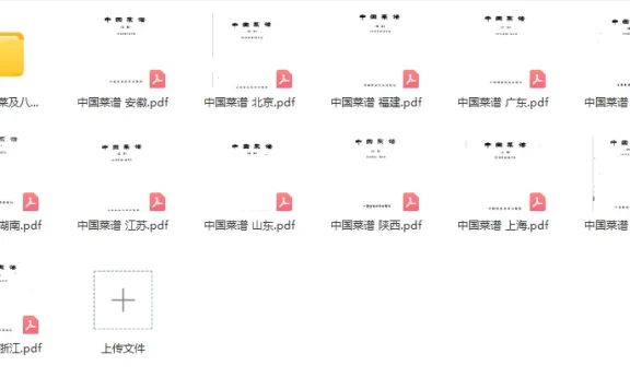 中国菜谱书籍分享【包含8大菜系】
