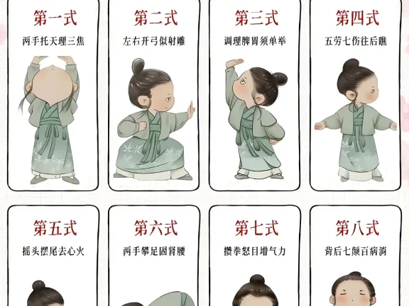 八段锦是哪个朝代有的？八段锦是谁发明的？哪个教派发明的？